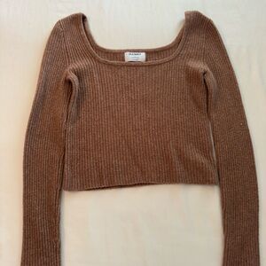 Old Navy Tan Ribbed Knit Top